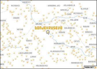 map of Donje Kruševo