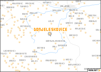 map of Donje Leskovice