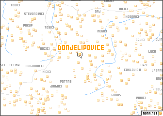 map of Donje Lipovice