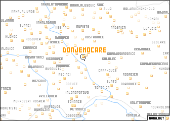 map of Donje Močare