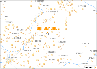 map of Donje Momče