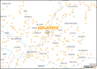 map of Donje Mrke