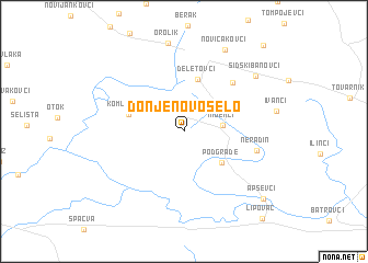 map of Donje Novo Selo