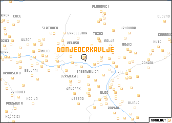 map of Donje Ocrkavlje