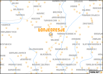 map of Donje Orešje