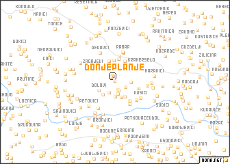 map of Donje Planje