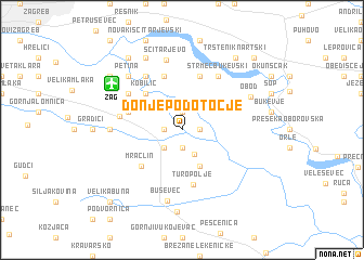 map of Donje Podotočje