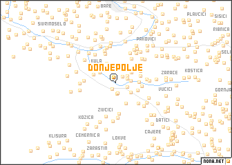 map of Donje Polje