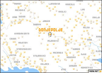 map of Donje Polje