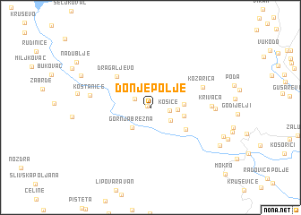 map of Donje Polje