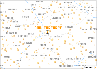 map of Donje Prekaze