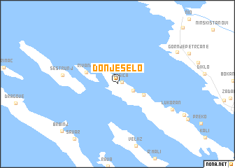 map of Donje Selo