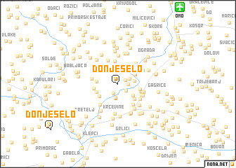 map of Donje Selo