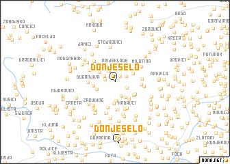 map of Donje Selo