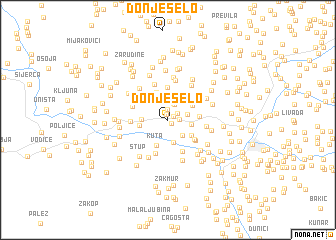 map of Donje Selo