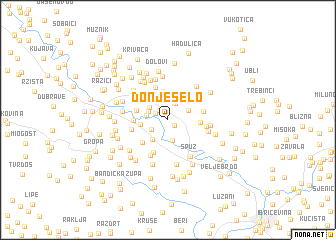 map of Donje Selo