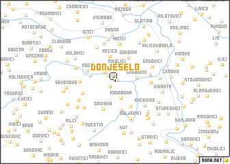 map of Donje Selo