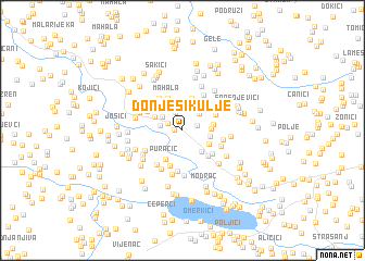 map of Donje Šikulje