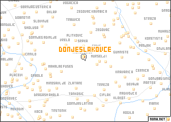 map of Donje Slakovce