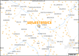 map of Donje Stanovce