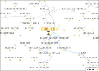 map of Donjeux