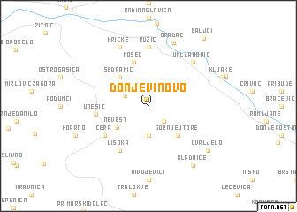 map of Donje Vinovo