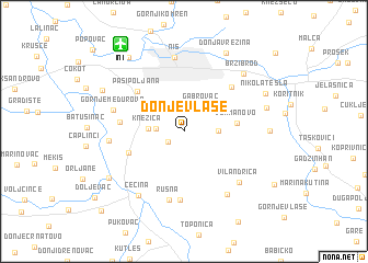 map of Donje Vlase