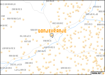 map of Donje Vranje