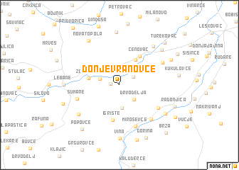 map of Donje Vranovce
