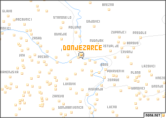 map of Donje Žarče