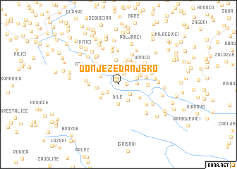 map of Donje Žedanjsko