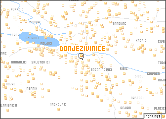 map of Donje Živinice