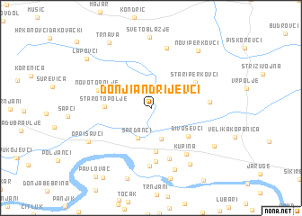 map of Donji Andrijevci