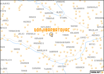 map of Donji Barbatovac