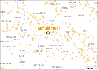 map of Donji Barići