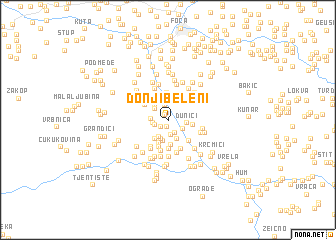 map of Donji Beleni