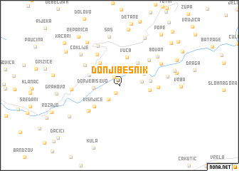 map of Donji Besnik