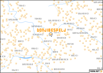 map of Donji Bešpelj