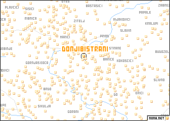 map of Donji Bištrani