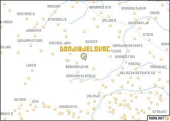 map of Donji Bjelovac