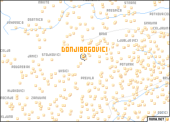 map of Donji Bogovići