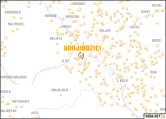 map of Donji Božići