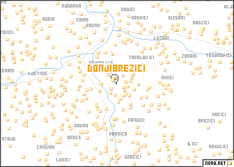 map of Donji Brezići