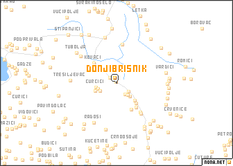 map of Donji Brišnik