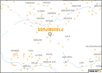 map of Donji Bukelj