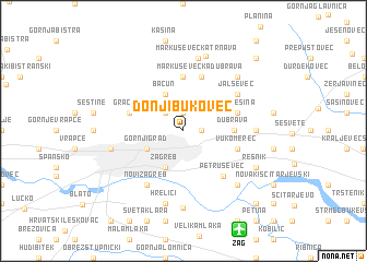 map of Donji Bukovec