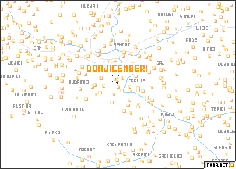 map of Donji Čemberi