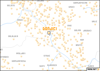 map of Donjići