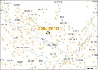 map of Donji Crnci