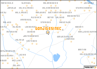 map of Donji Desinec